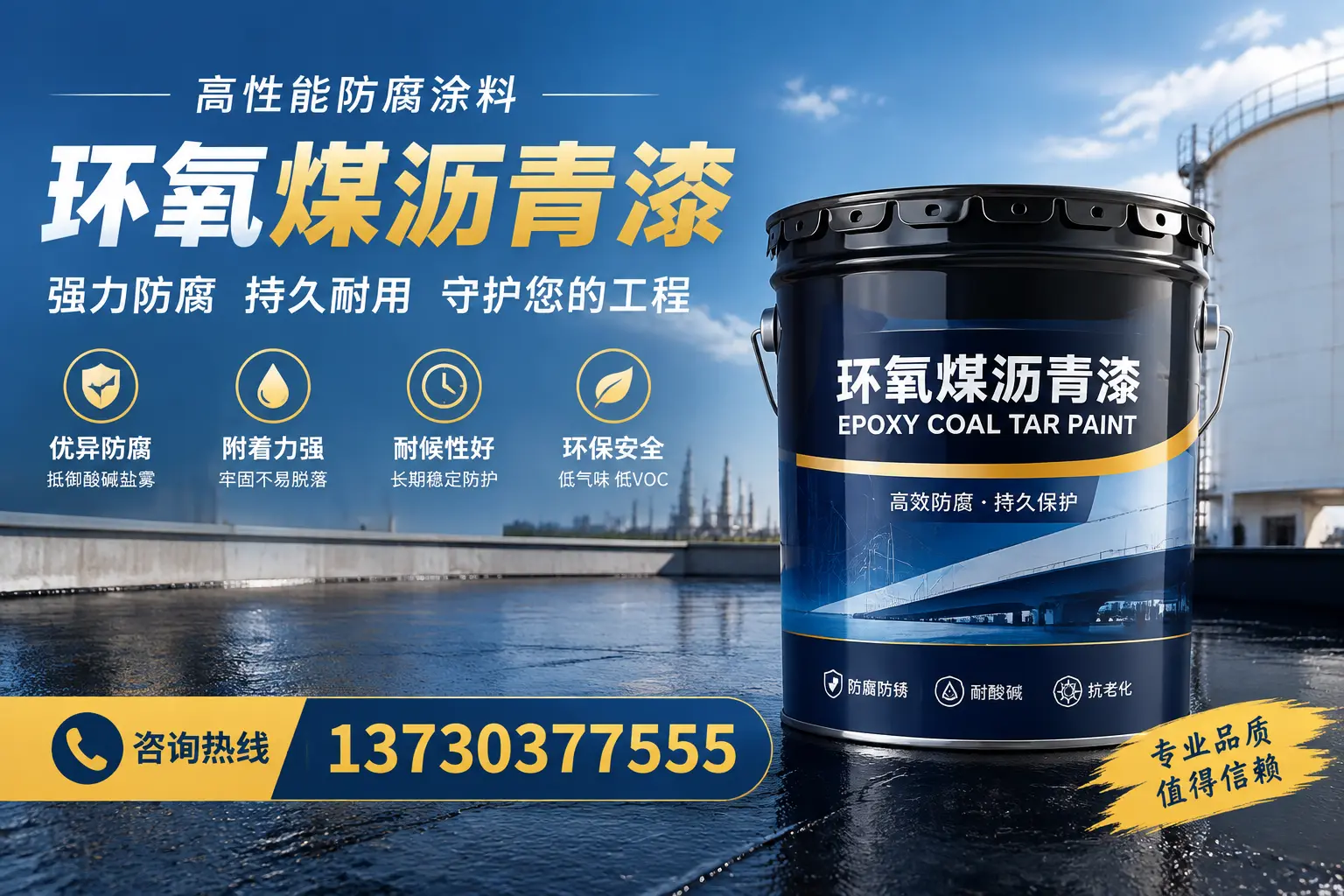 环氧煤沥青漆的耐久性分析,适合金华的使用场景